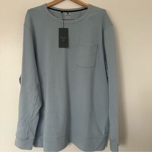 VRST men’s French terry crew XXL NWT blue